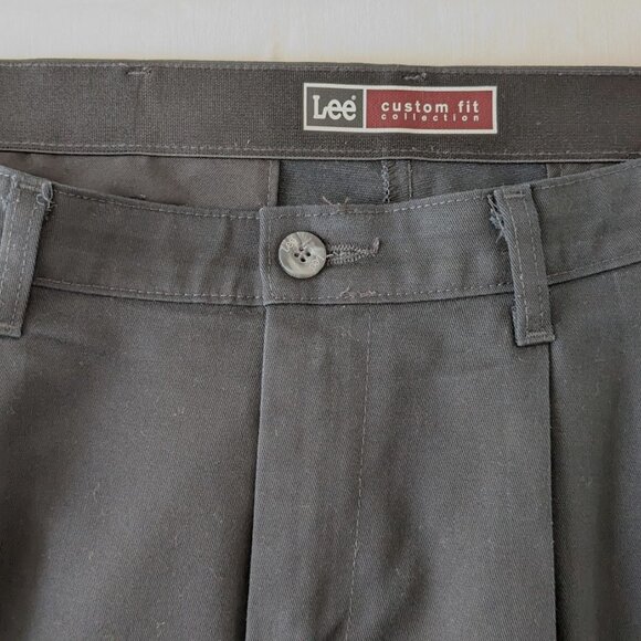 LEE Custom Fit Collection Straight Fit Men’s Black Pants Size 34Wx30L - Picture 2 of 6